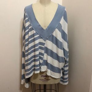 Free People oversized knit top